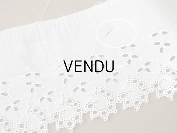 画像7: 【13周年セール対象外】アンティーク カットワークレース　リーフ柄　2.63m (7)