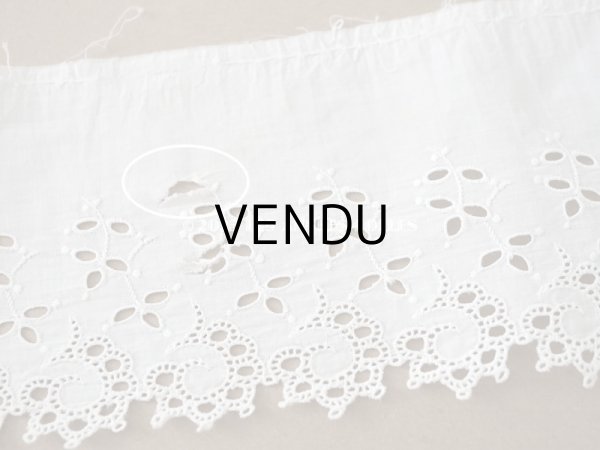 画像6: 【13周年セール対象外】アンティーク カットワークレース　リーフ柄　2.63m (6)