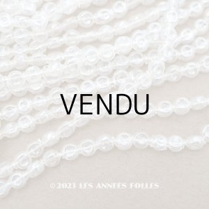 画像: 【13周年セール対象外】アンティーク スフレビーズ クリア 透明 ラウンド  4mm  約840ピース 吹きガラス製ビーズ