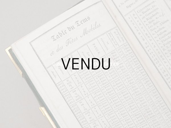 画像12: 1825年 アンティーク ミサ典書 グリーンのベルベット キリストの留め金 (12)