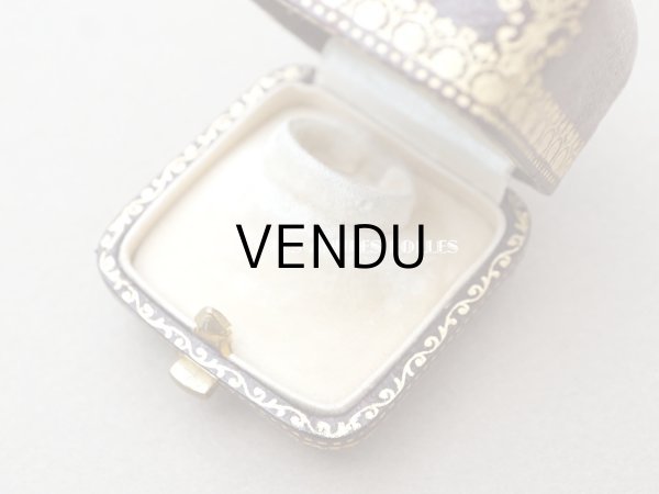 画像6: 【13周年セール対象外】1897年　アンティーク 本革製 ジュエリーボックス 金彩入り ブラウン リングボックス (6)