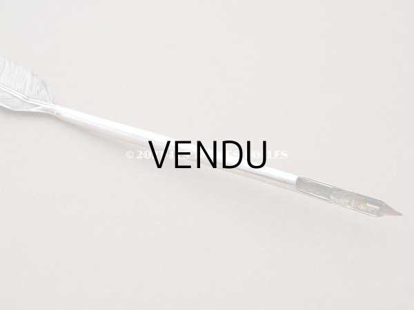 画像8: 【13周年セール対象外】1900年代 アンティーク シルバー製 羽のペン軸  (8)