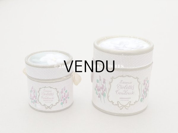 画像8: 【13周年セール対象外】アンティーク 菫の小さなパフュームボックス＆ボトル 薄紫の香水入り　ESSENCE VIOLETTES DE TOULOUSE - BERDOUES FRANCE - (8)