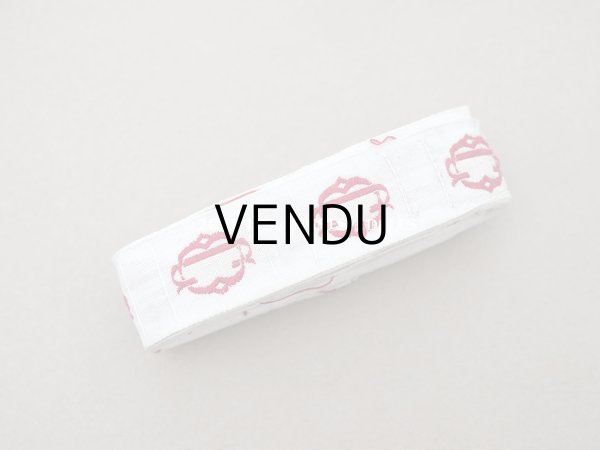 画像2: アンティーク ダブルモノグラム【CO】イニシャルテープ 約3.4m (2)