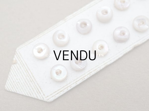 画像4: 1900年 アンティーク マザーオブパール製 極小 ボタン 6mm 12ピース シェルボタン スノーパープル (4)