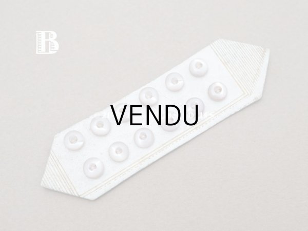 画像6: 1900年 アンティーク マザーオブパール製 極小 ボタン 6mm 12ピース シェルボタン スノーパープル (6)