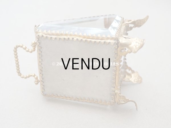 画像5: アンティーク 懐中時計 & ジュエリーボックス パウダーピンクのシルク製クッション (5)