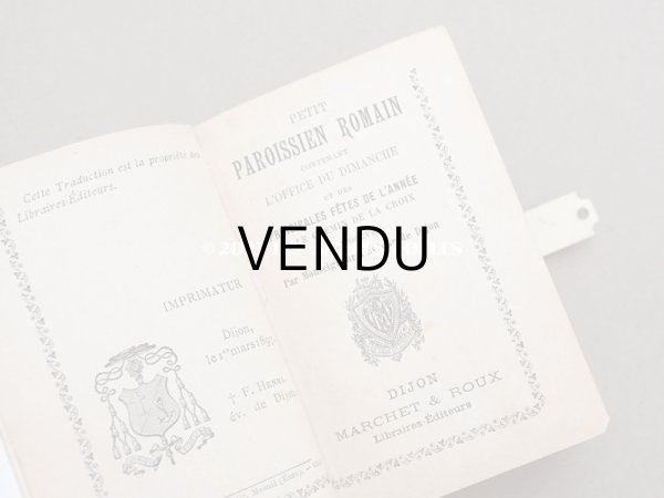 画像8: 1897年 アンティーク 薔薇のリース  ミサ典書 セルロイド製 (8)