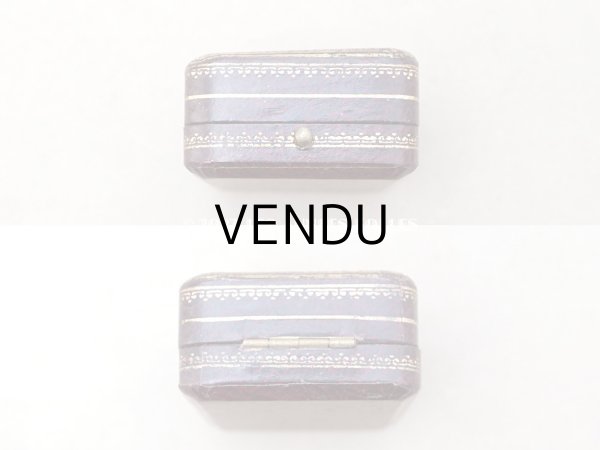 画像4: アンティーク 金彩入り　ジュエリーボックス　ダークブラウン (4)