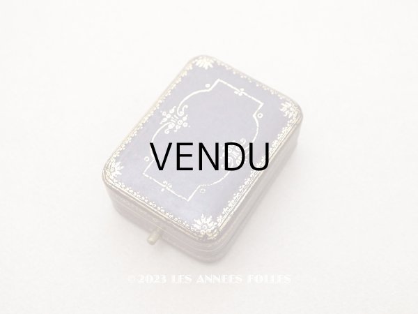 画像1: アンティーク 金彩入り　ジュエリーボックス　ダークブラウン (1)