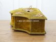 画像10: 19世紀末 アンティーク 　ベルベット製　大きなジュエリーボックス＆裁縫箱 カーキ (10)