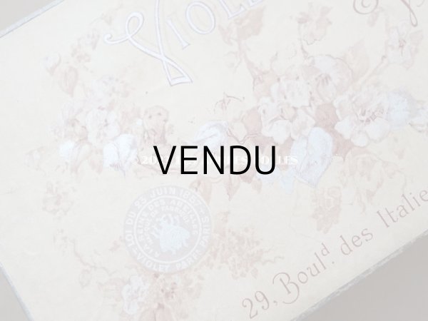 画像4: 19世紀末 アンティーク 菫のソープーボックス SAVON AUX VIOLETTES DE PARME - VIOLET PARIS - (4)