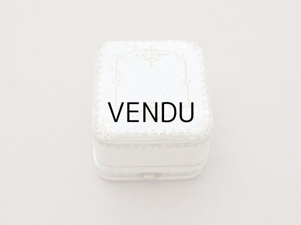 画像3: アンティーク リング用 ジュエリーボックス　金彩入り オフホワイト (3)