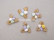画像2: アンティーク 3職の薔薇のロココモチーフ  (2)