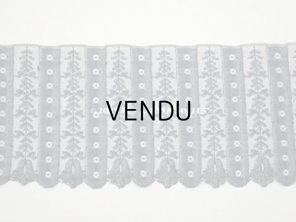 画像5: アンティーク 幅広レース 黒 約16.5cm幅 (5)