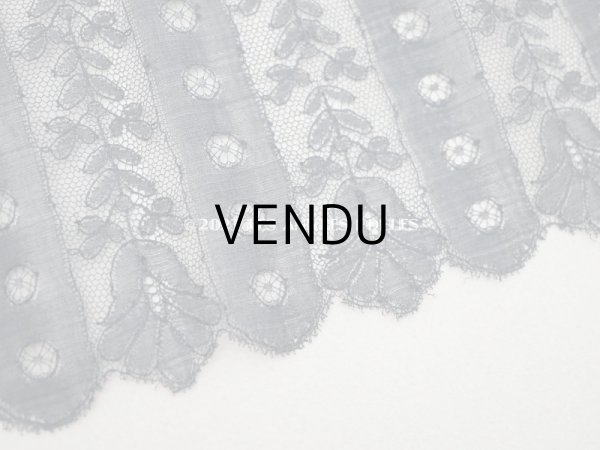 画像3: アンティーク 幅広レース 黒 約16.5cm幅 (3)