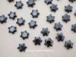 画像1: アンティーク フレンチジェット 星型ビーズ 約8mm 20ピースのセット (1)