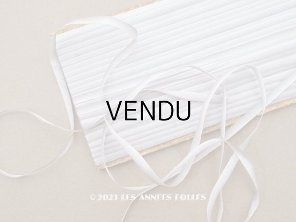 画像1: アンティーク  リボン刺繍 & ロココトリム用 シルク製 リボン 5m 極細3mm幅 グレイッシュパープル (1)