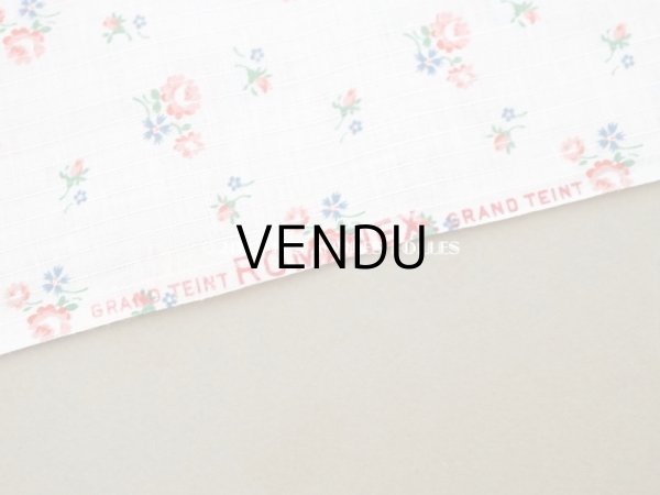 画像6: アンティーク  小花柄 コットン製ファブリック パウダーピンク　- ROMANEX - (6)