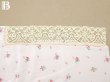 画像7: アンティーク  小花柄 シルク製ファブリック パウダーピンク　75✗97cm (7)