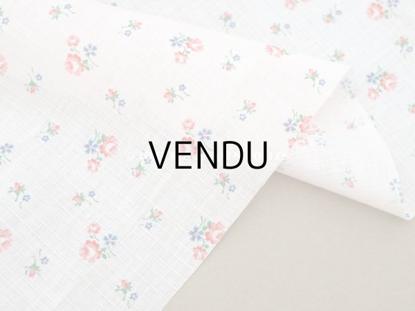 画像4: アンティーク  小花柄 コットン製ファブリック パウダーピンク　- ROMANEX - (4)