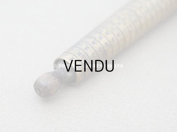 画像8: 19世紀末 アンティーク リングゲージ 木製のハンドル (8)