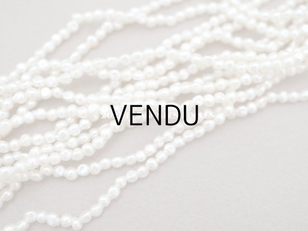 画像3: 1910~1920年頃 アンティーク 極小 3mm バロックパール スフレビーズ 約1230ピース 吹きガラス製ビーズ (3)