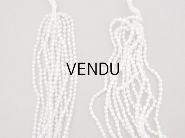 画像7: 1910~1920年頃 アンティーク 極小 3mm バロックパール スフレビーズ 約1230ピース 吹きガラス製ビーズ (7)