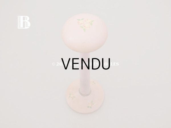 画像11: アンティーク ハットスタンド 薔薇のハンドペイント　ピンク (11)