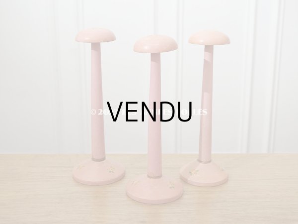 画像3: アンティーク ハットスタンド 薔薇のハンドペイント　ピンク (3)