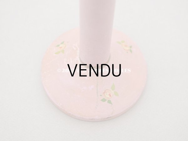 画像7: アンティーク ハットスタンド 薔薇のハンドペイント　ピンク (7)
