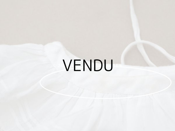 画像8: 1900年頃 アンティーク ベビー用ドレス ドール用ドレス　オフホワイト リノン＆ヴァランシエンヌレース (8)