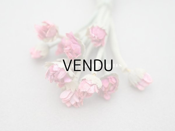 画像7: アンティーク デイジーの蕾の布花 11輪のセット (7)