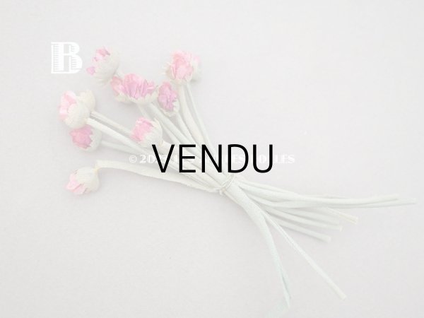 画像5: アンティーク デイジーの蕾の布花 11輪のセット (5)