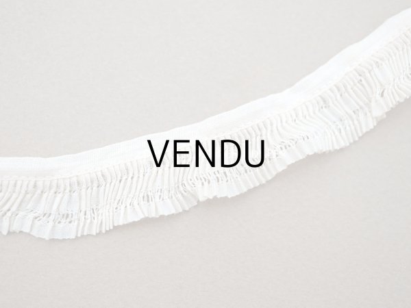 画像7: アンティーク プリーツリボン エクリュ 1.7〜1.9cm幅  (7)