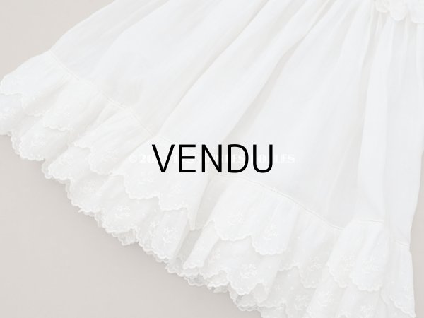 画像9: 1900年頃 アンティーク　小さな女の子のドレス ピーチピンクのリボン＆手刺繍の花模様 (9)