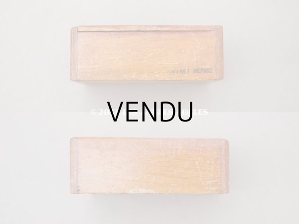 画像5: アンティーク ボンマルシェの小さなエパングルケース 木箱 - AU BON MARCHE - (5)