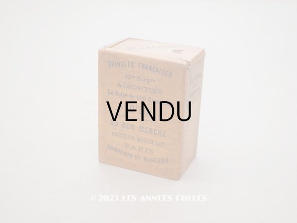 画像1: アンティーク ボンマルシェのエパングルケース 木箱 - AU BON MARCHE - (1)