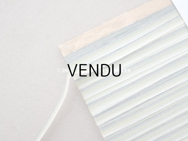 画像4: アンティーク  リボン刺繍 & ロココトリム用 シルク製 リボン 4.75m 極細3mm幅 グリーン RUBANS TRIANON 108 (4)