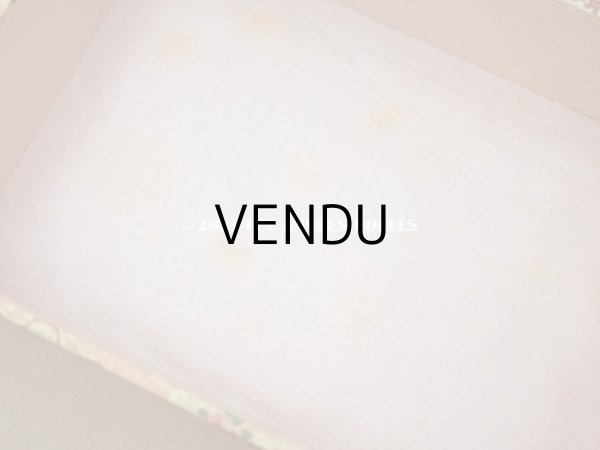 画像7: 1900年頃 アンティーク ローズパニエ柄　カルトナージュボックス  (7)