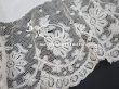 画像16: 1900年頃 アンティーク  ドレスの裾  4段のヴァランシエンヌレース  (16)