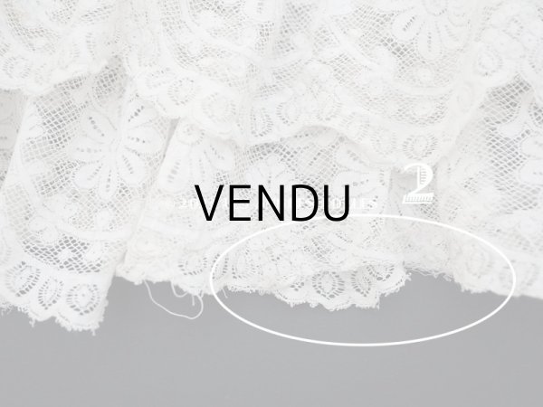 画像12: 1900年頃 アンティーク  ドレスの裾  4段のヴァランシエンヌレース  (12)