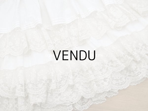 画像3: 1900年頃 アンティーク  ドレスの裾  4段のヴァランシエンヌレース  (3)