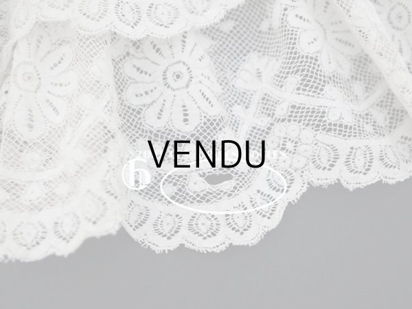 画像17: 1900年頃 アンティーク  ドレスの裾  4段のヴァランシエンヌレース  (17)