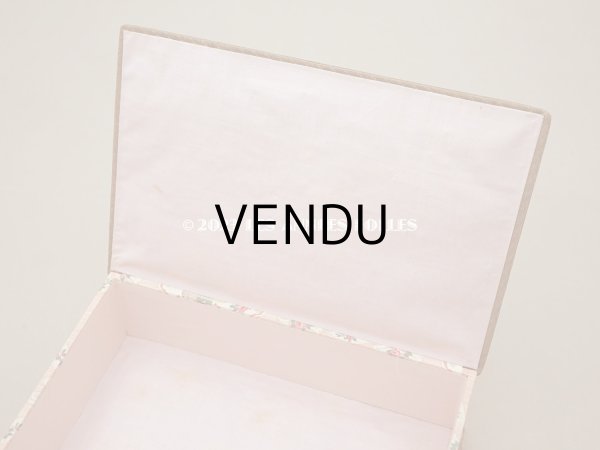 画像5: 1900年頃 アンティーク ローズパニエ柄　カルトナージュボックス  (5)