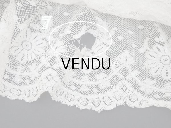 画像18: 1900年頃 アンティーク  ドレスの裾  4段のヴァランシエンヌレース  (18)