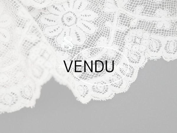 画像20: 1900年頃 アンティーク  ドレスの裾  4段のヴァランシエンヌレース  (20)