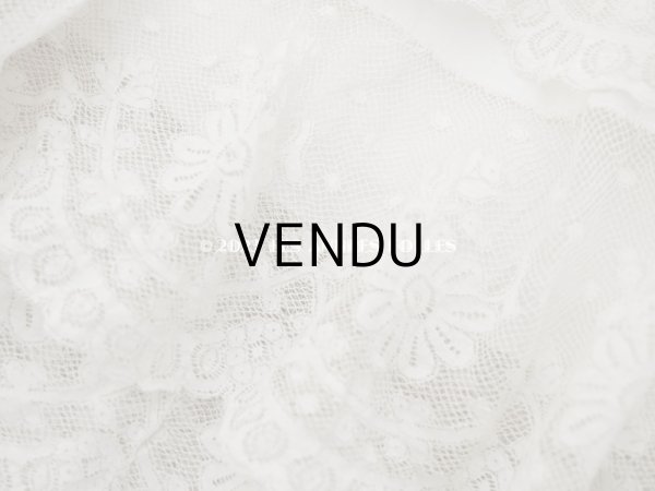 画像4: 1900年頃 アンティーク  ドレスの裾  4段のヴァランシエンヌレース  (4)