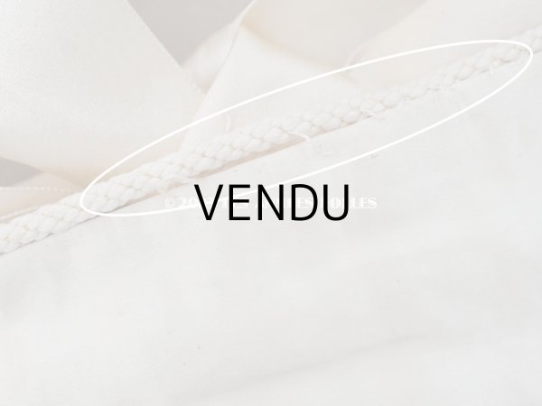 画像12: アンティーク シルク製 勿忘草のハンキーケース リボン付き ハンカチ用ポシェット JEANNE (12)