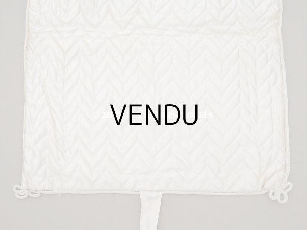 画像14: アンティーク シルク製 勿忘草のハンキーケース リボン付き ハンカチ用ポシェット JEANNE (14)